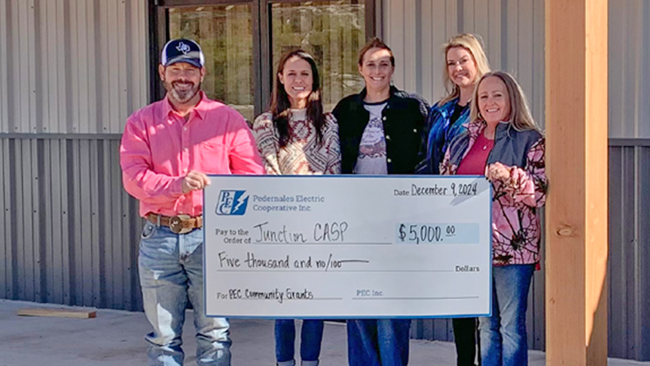 Photo of PEC employees with representatives from Junction CASP organization.