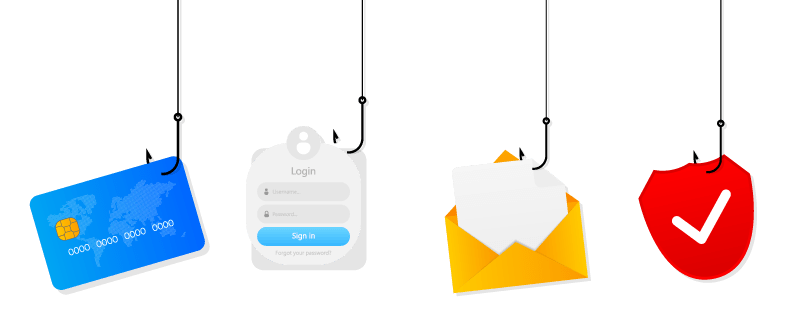 Graphic image of phishing elements